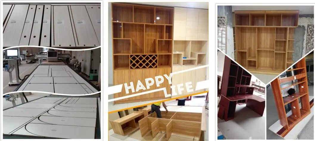 2140 Linear Atc CNC Router for Wooden Door Furnitures Cabinets Engraving Cutting Drilling with Hqd 9kw Automatic Tool Change Air Cooling Spindle